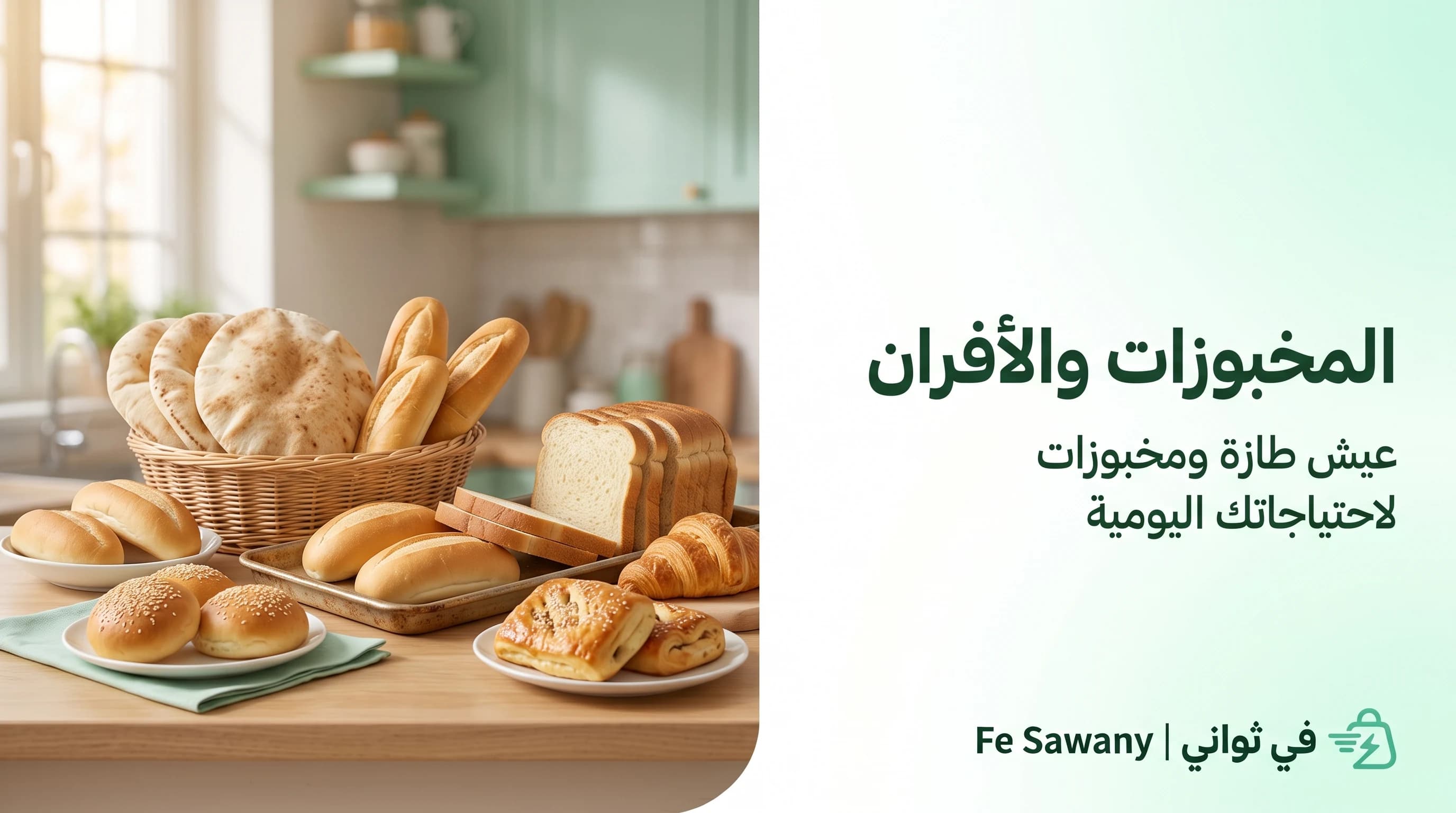 مخبوزات وحلويات طازجة