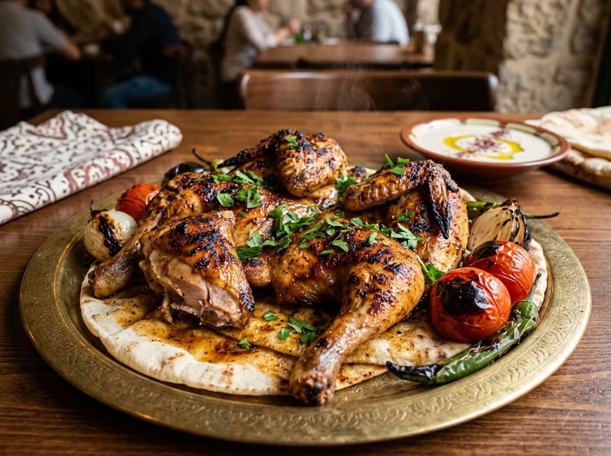 فراخ مشويه على الفحم