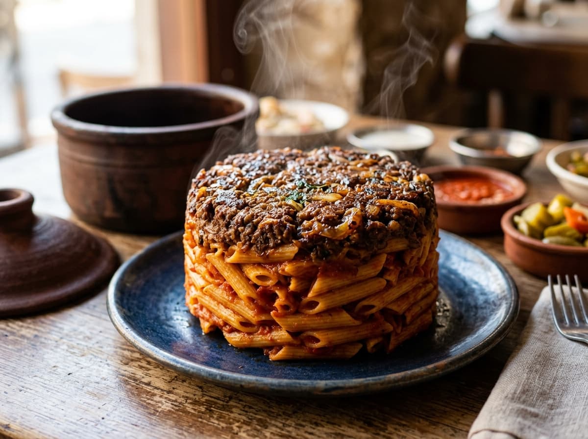 طاجن مكرونه فرن