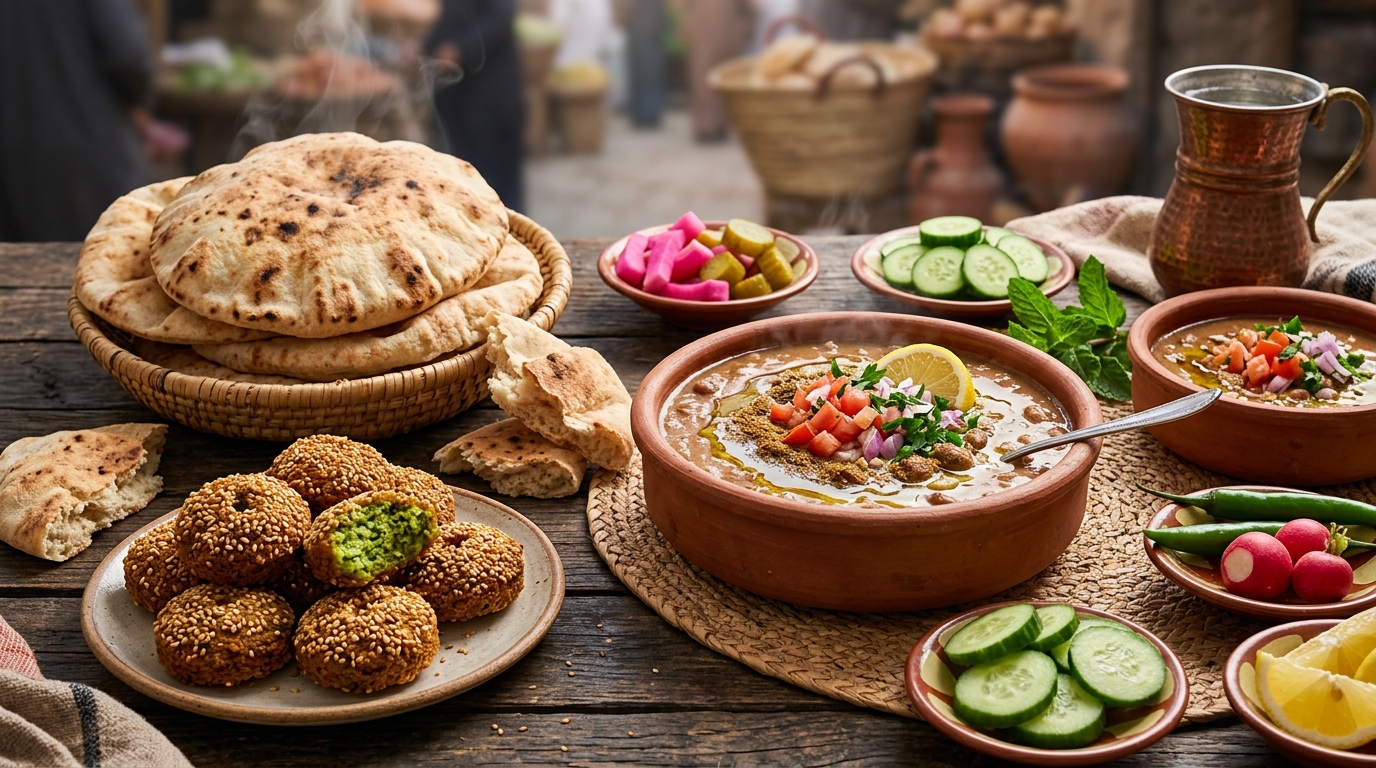 مطعم البركة فول وفلافل